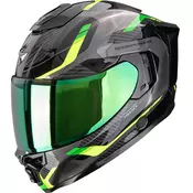 Scorpion EXO-1500 Air Sleek integralna motociklisticka kaciga crno-zelena