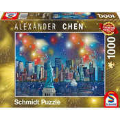 Sestavljanka puzzle 1000 delna Schmidt Chen-NewYork