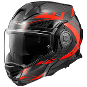 Motociklistička kaciga na preklop LS2 FF901 Advant XC Future crna-fluo crvena