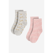 Nogavice Nelli Blu 7KB-002-AW23 (2-PACK) Roza