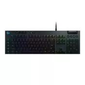 Logitech G815, LIGHTSYNC RGB, GL Clicky, USB gaming tipkovnica, UK - SLO g.