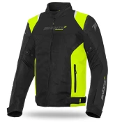 Motociklistička jakna SEVENTY DEGREES SD-JR48 crno-fluo žuta