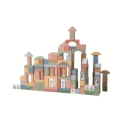 2Kids Toys - Leseni bloki Safari z živalmi 120 kom.