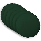 vidaXL Prevleka za blazino 6 kos HEERLEN Temno zelena O 40 cm Blago