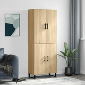 Vidaxl Visoka komoda sonoma hrast 69,5x34x180 cm inženirski les