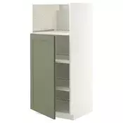 METOD Visoki element za ugradb uredaje, bijela/Axstad sivo-zelena, 60x60x140 cm