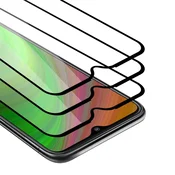 Cadorabo CADORABO Nokia 2.3 - Zaščitna folija v transparentno s čarno - 3-pack Kaljeno steklo za zaščito zaslona s trdoto 9H in 3D dotikom, (20553194)