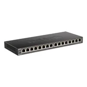 D-Link DGS-1016S 16-portno 10/100/1000Mbps gigabitno ethernetno stikalo brez upravljanja