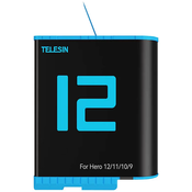 Telesin Battery for GoPro Hero 12 / Hero 11 / Hero 10 / Hero 9 (1750 mAh) - GP-BTR-901-D