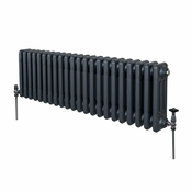 MONSTER Tradicionalni radiator s 3 stebri - 300 x 1012 mm - antracitno siva, (21569904)