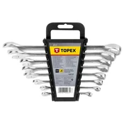 slomart TOPEX Plosko-obročni ključi, komplet 8 kosov (6-19 mm)