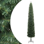 Vidaxl Ozka novoletna jelka s stojalom 270 cm PVC
