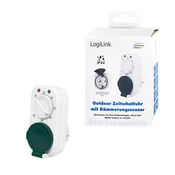Logilink mehanički prekidač s tajmerom i senzorom sumraka, IP44, za vanjsku upotrebu