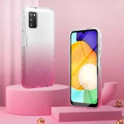 GS Ovitek, odporen proti udarcem, za Samsung Galaxy A03s, gradientno rdeč