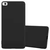 Cadorabo CADORABO Ohišje, združljiv s Huawei v Candy Black - Zaščitni pokrov, narejen iz fleksibilnega silikona TPU, (20571810)