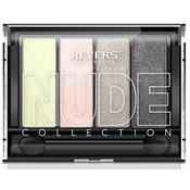 REVERS Paleta senčil za oči Revers Nude Collection za 4 oči v biserni barvi, 14 kosov, nude videz