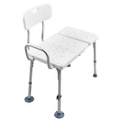 VEVOR Prenosna kopalniška klop 880x530x905 mm nastavljiva bela