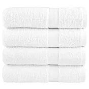 Vidaxl Premium brisače SOLUND 4 kosi bela 70x140 cm 600 g/m2