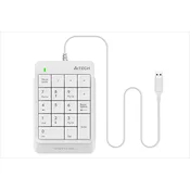 A4TECH tastatura sa numerickom padom fk13p, bela