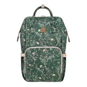 KikkaBoo Torba za mame Siena Luxe Secret Garden Deep Green (KKB21120)