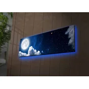 Wallity Slika na platnu sa LED osvetljenjem 30x90cm