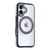 Torras Torras Ostand R Fusion maska za iPhone 16 Plus (crna)