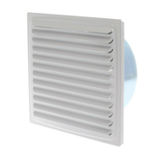 Ventilaciona rešetka c150x150/ fi 110mm bela plastificirana-hv lim ( 7935 )