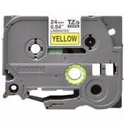 Original Brother Laminated Tape Black on Yellow TZE651 for P-Touch D450|D600VP|E550WVP|P700|P750W 24mm x 8m TZE651