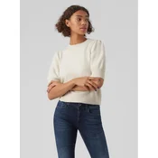 Vero Moda Pulover Doffy 10278313 Écru Regular Fit