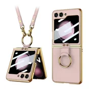 Futrola GOLD EDGE za Samsung F741B Galaxy Z Flip 6 5G roze