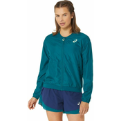 Ženski sportski pulover Asics Nagino Tennis Bomber Jacket - rich teal