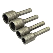 4-delni set natičnih mag. ključev (8,10,12,13mm) | MAKITA - Makita - 50mm - 1/4