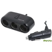 LOGILINK PA0038 USB 3 Port Cigarette Lighter Charger Port 12/24