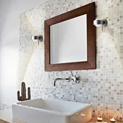 Top Light Puk Mini Wall+ LED, prozorne leče, mat krom - Dnevna soba/jedilnica - Dizajn - mat krom, prozoren - Kovina