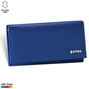 Princ Leather Ženski kožni novcanik Alfa Luxury, Plavi