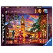 Ravensburger Puzzle - Sončni zahod ob Big Benu 1000 kosov