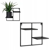DE Stojalo za rože Loft Elven M črne kovine 38,5 x 20 x 35 cm