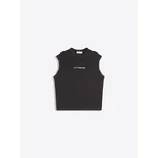 Bershka Majica  črna / bela