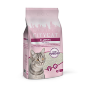 City Cat Clumping grudvajuci posip Baby powder 10l