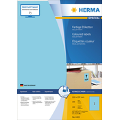 HERMA Coloured Labels A4 210x297 mm blue paper matt 100 pcs.