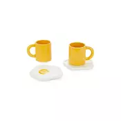 Komplet skodelic s podstavki Balvi 7,2 x 10,5 x 9,8 cm 2-pack