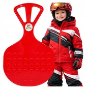 DROBAN za sneg APPLE za drsenje SLED XXL 58 cm enobarvne RDEČE