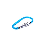 Aga karabiner s kodnom bravom 12,1x6,7 cm Plava