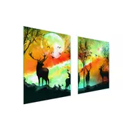 shumee STEKLENA ZAŠČITNA PLOŠČA ZA ŠTEDILNIK 85x52 DEER