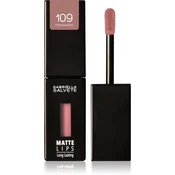 Gabriella Salvete Matte Lips dolgoobstojna tekoča šminka z mat učinkom odtenek 109 Mocaccino 4,5 ml