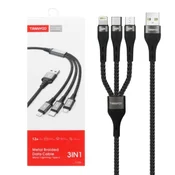 TRANYOO USB Kabl T-XS6 Ojcan 3u1 kabl USB-A na Micro+USB-C+Lightning