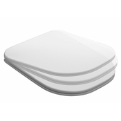 Straniščna deska Soft Close TRIBECA SLIM, duroplast/bela - Bela - 24 - Duroplast - Soft Close (počasno odpiranje in zapiranje) - Kerasan - Round