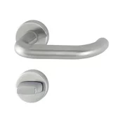 HOPPE garnitura kljuk PARIS, z rozeto WC, 37-42 mm, inox mat