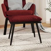 vidaXL vidaXL Stolček za noge vinsko rdeč 45x29,5x35 cm blago in umetno usnje, (20983569)