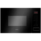 Vgradna mikrovalovna pečica Amica AMMB20E2SGB X-TYPE, 20 L, 1000 W, črna